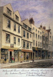 Holywell Street by Thomas Shepherd 1864